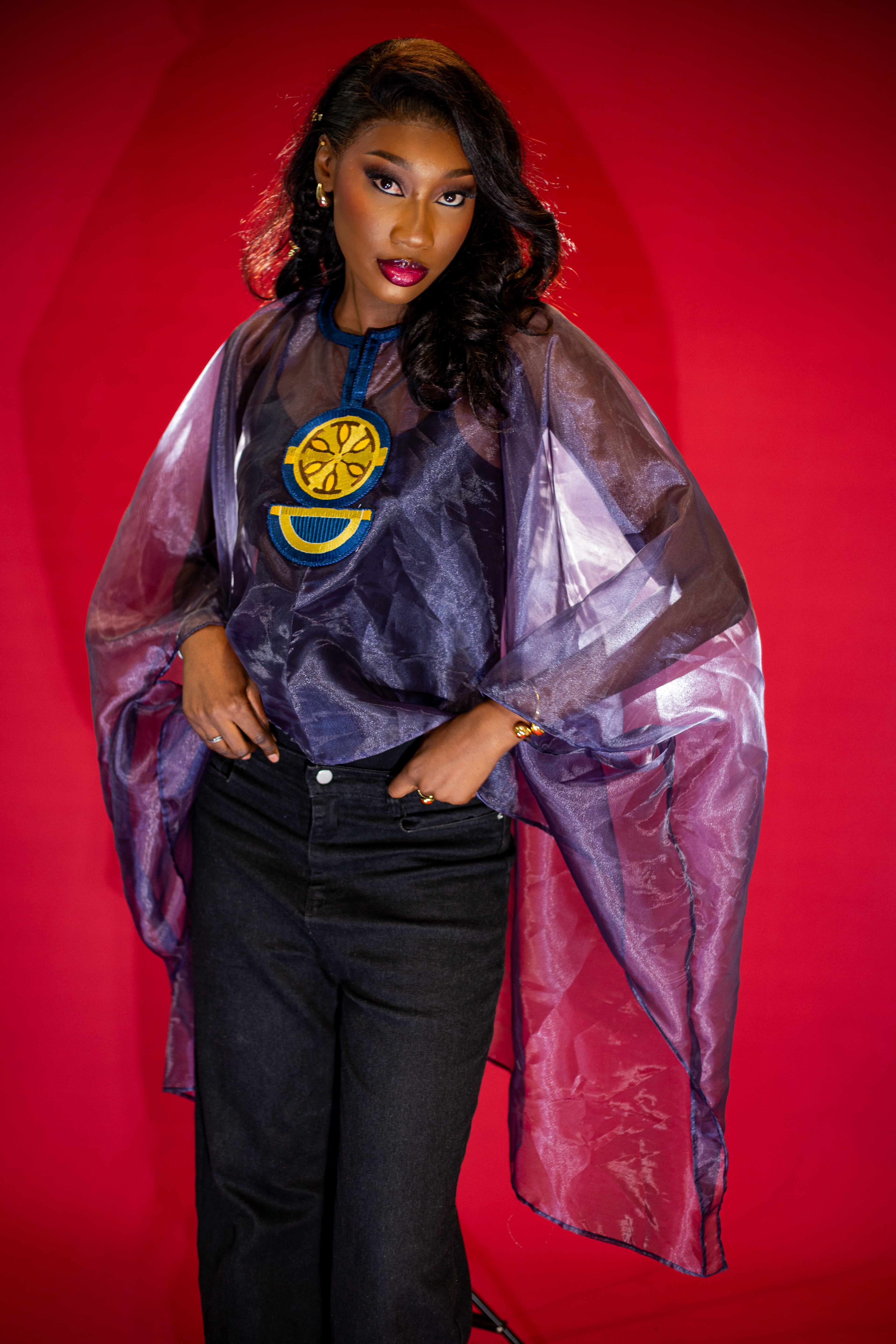 Cape crop motif Shogun (bleu)