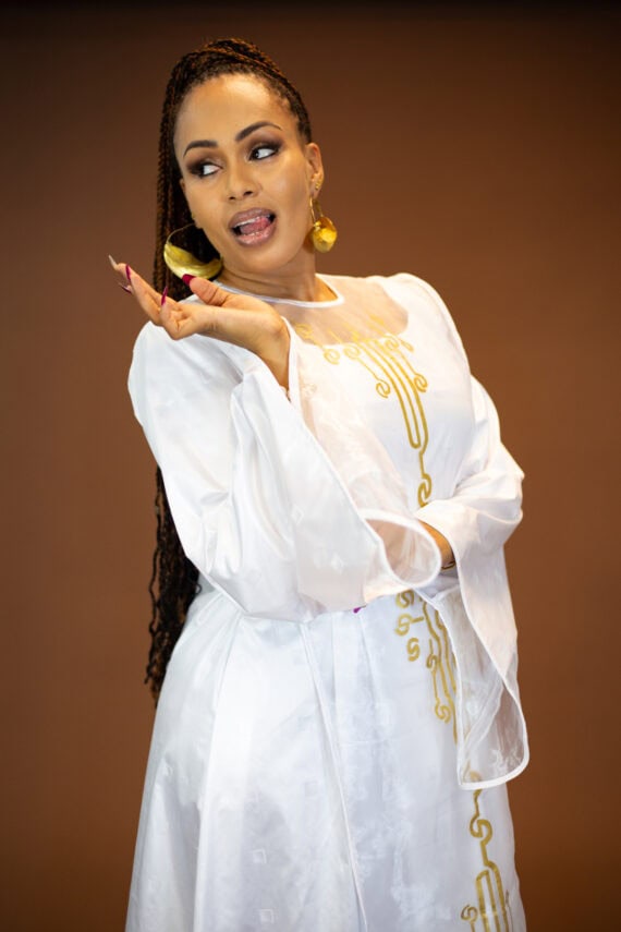 Prime Dress (Blanc et Or)