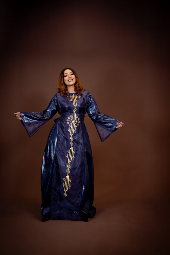 Prime dress en Getzner (Bleu)