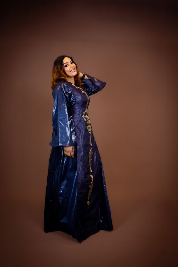 Prime dress en Getzner (Bleu)