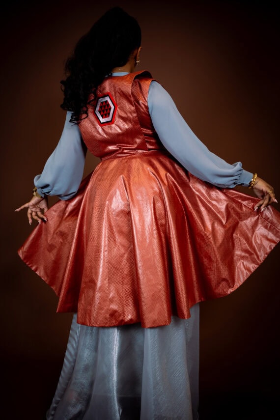 Shogum Combo Dress(Corail)