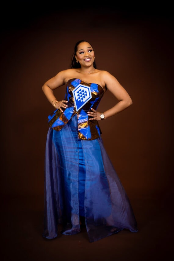Ensemble Bustier Diamonds (Bleu)