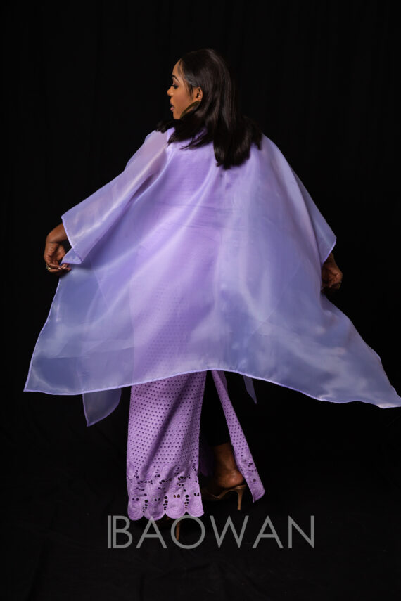 Cape Japan Moon et robe en dentelle (Violet)